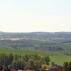 Blick nach Süden zum hohen Schneeberg in Böhmen