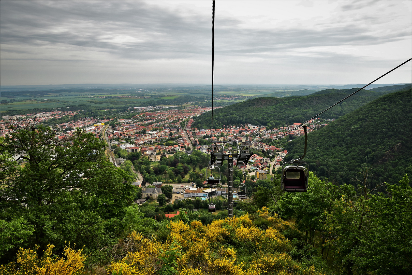 Blick nach Thale im Harz