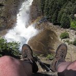 Blick nach unten am Nevada Fall