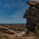 Blick nach Weddersleben und die Nase des Teufels