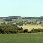 Blick nach Westen bei meinem Garten