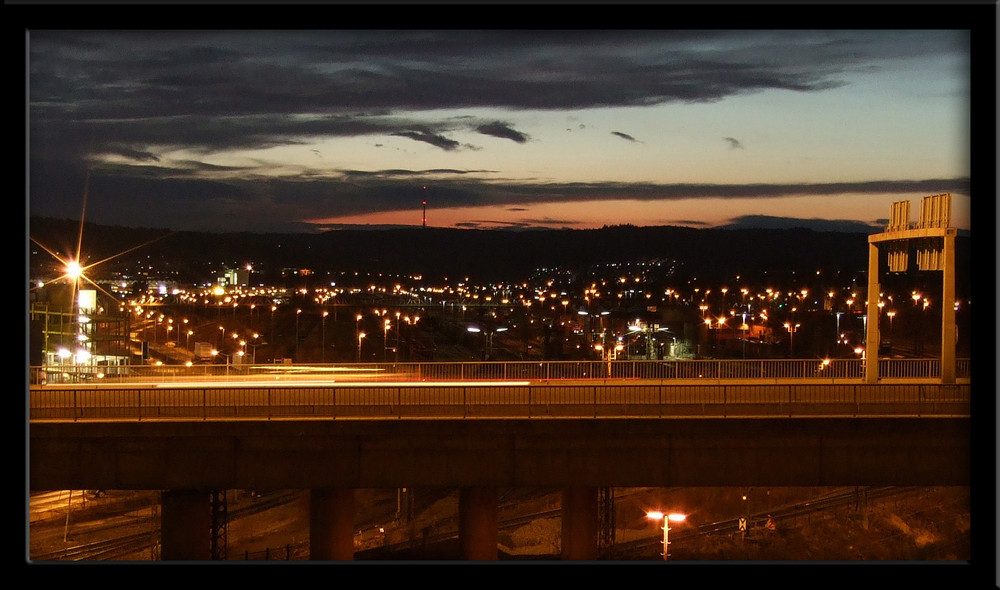 Blick nach Westen über die Wallstrassenbrücke