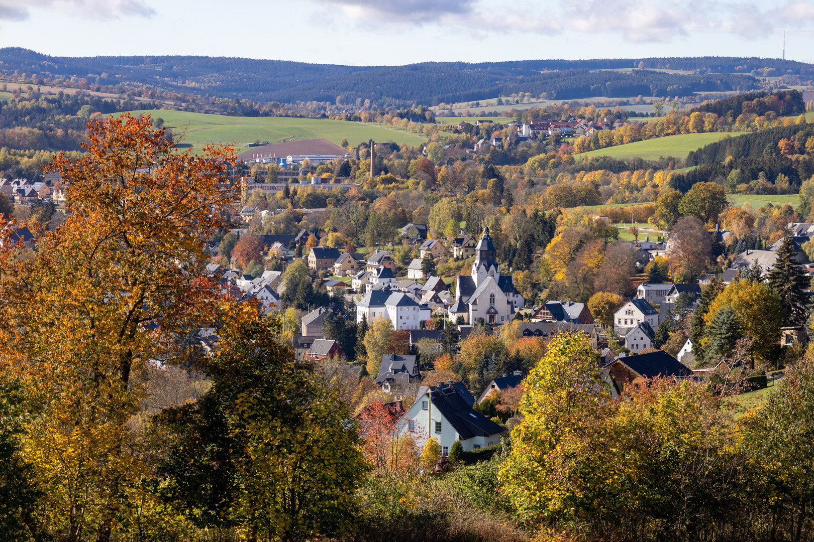 Blick nach Wiesa