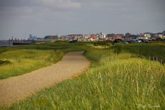 Blick nach Wittdün und zum Fähranleger