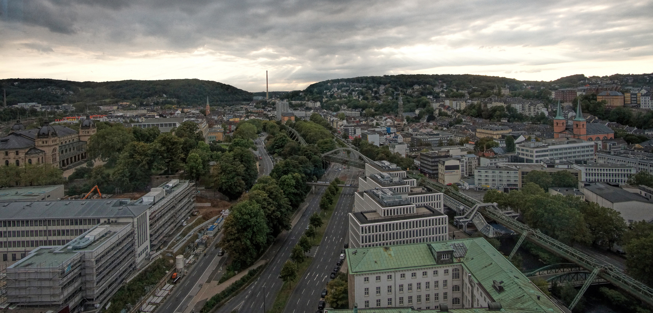 Blick nach Wuppertals Westen