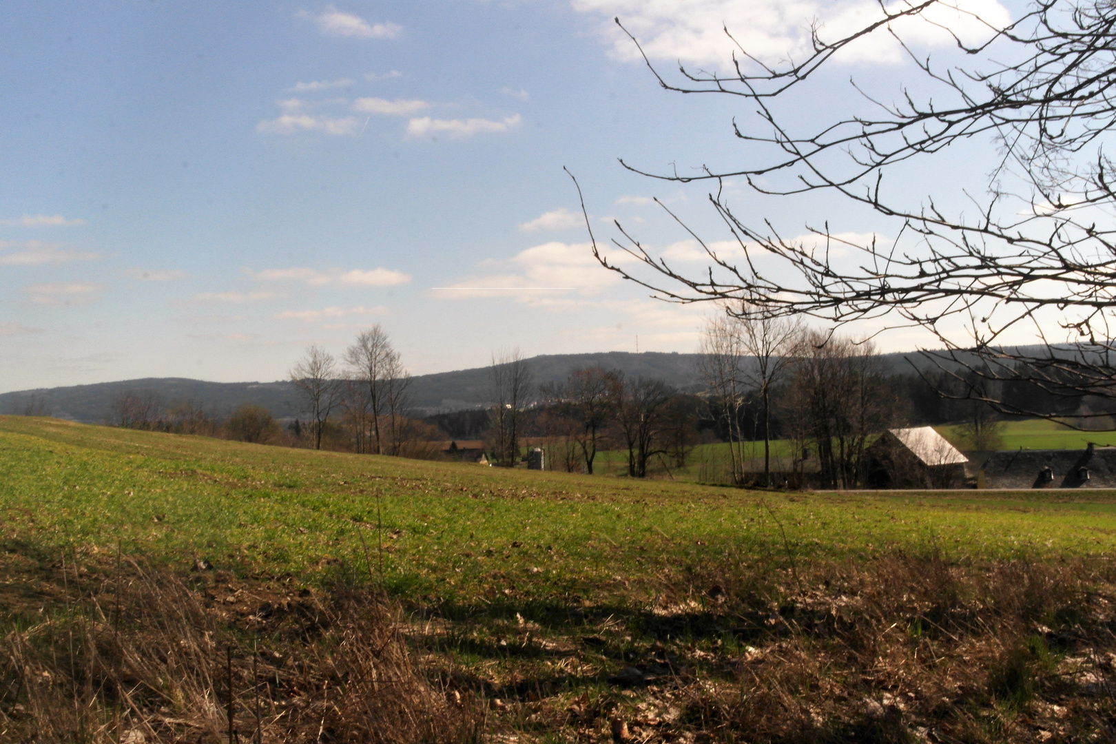 Blick nach Zell im Fichtelgebirge