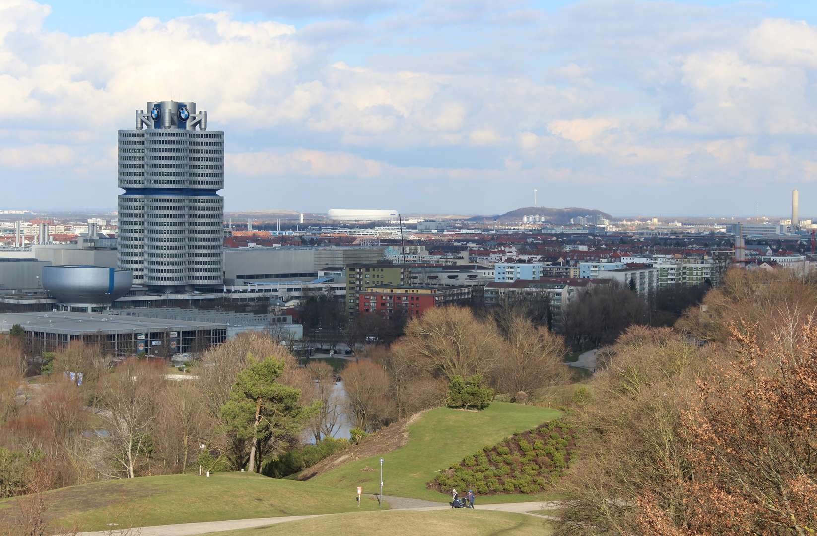 Blick Richtung Allianz Arena