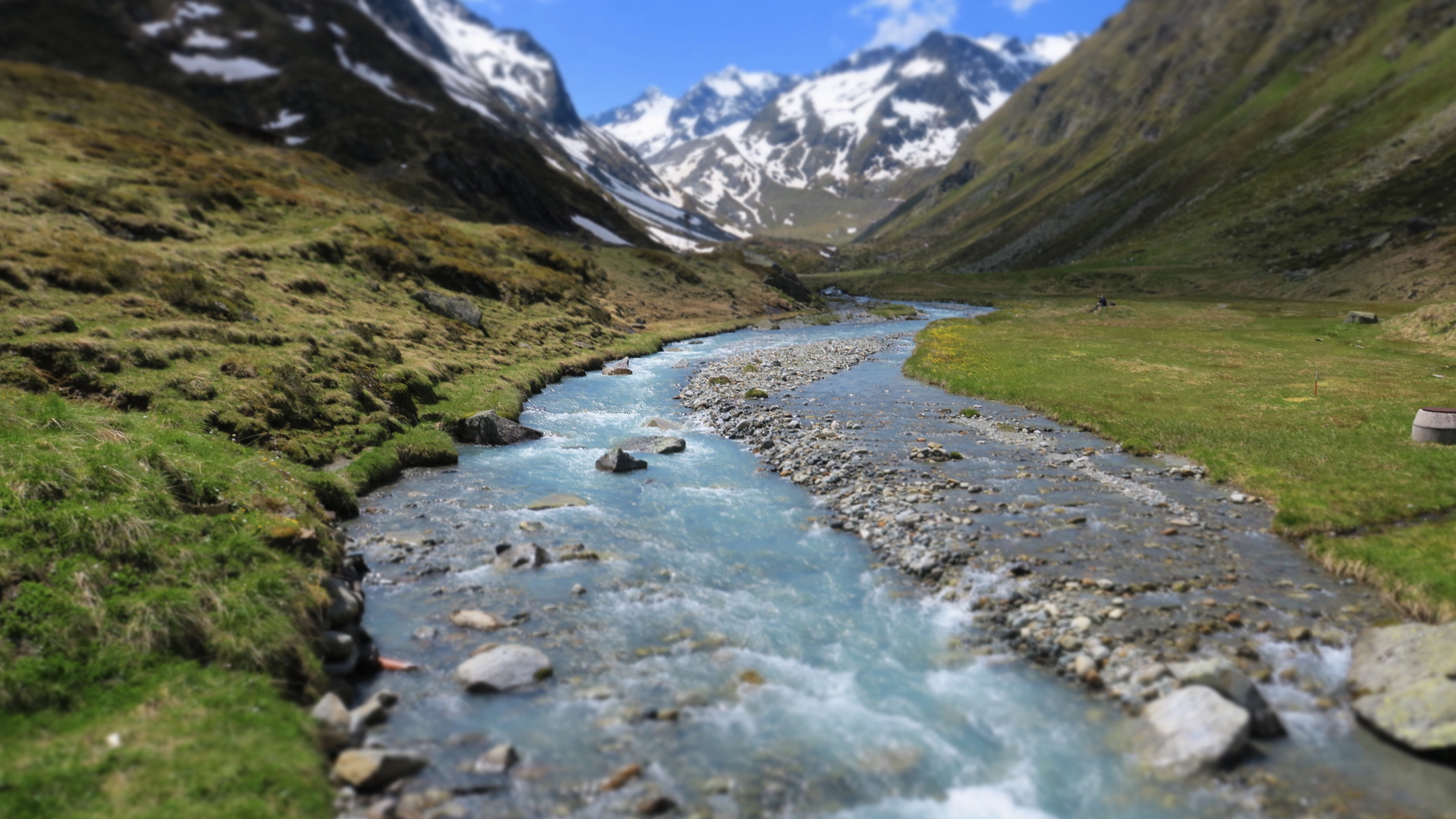 Blick Richtung Alpeiner Ferner, Stubaier Alpen