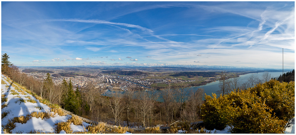 Blick Richtung Alpen von Magglingen