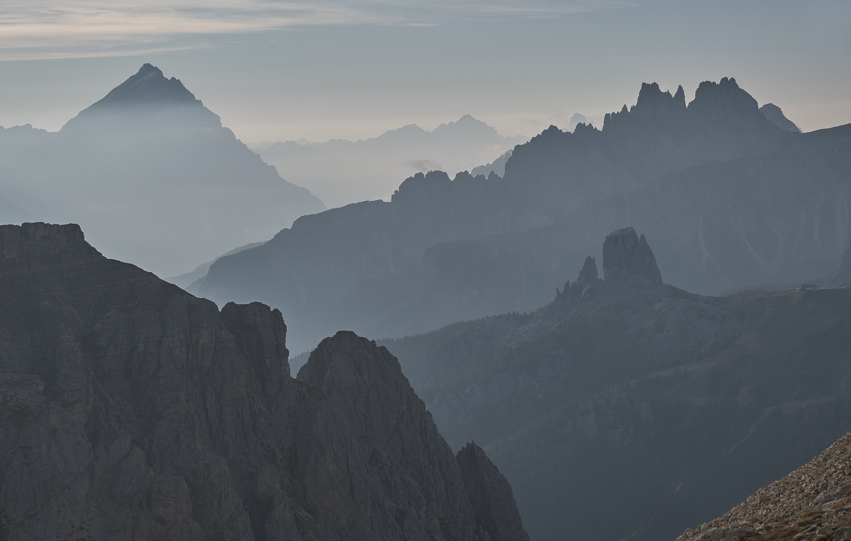 Blick Richtung Cinque Torri