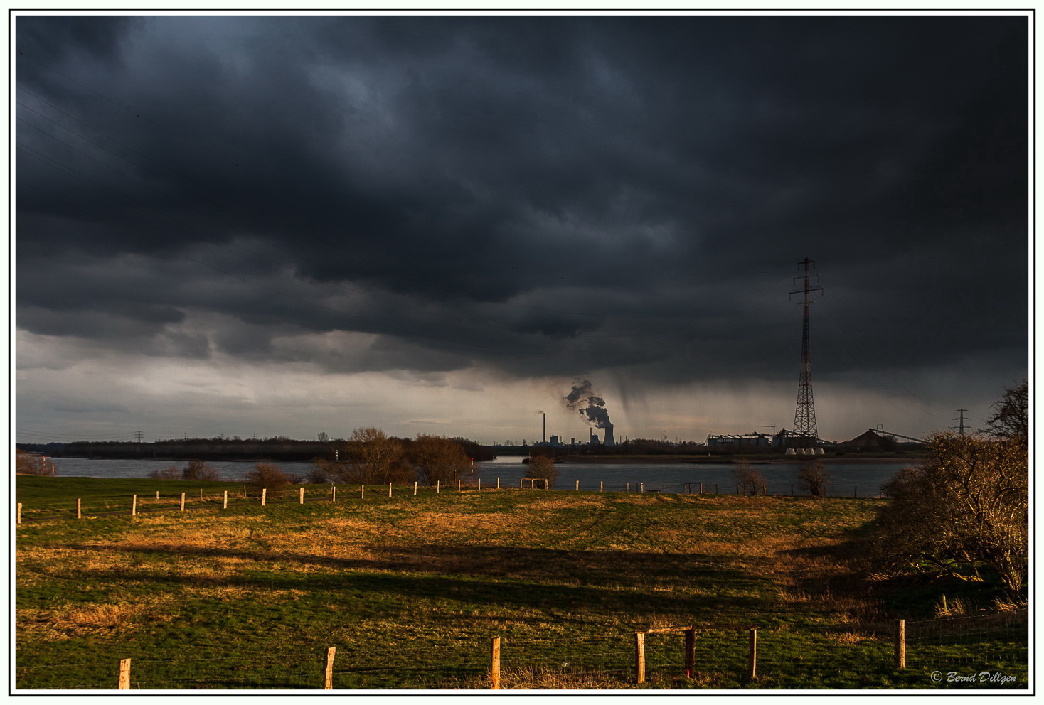 Blick Richtung Duisburg-Walsum...