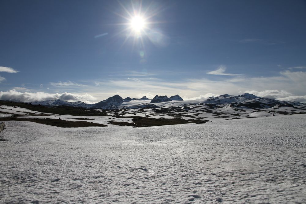 Blick Richtung Galdhoppigen Norwegen