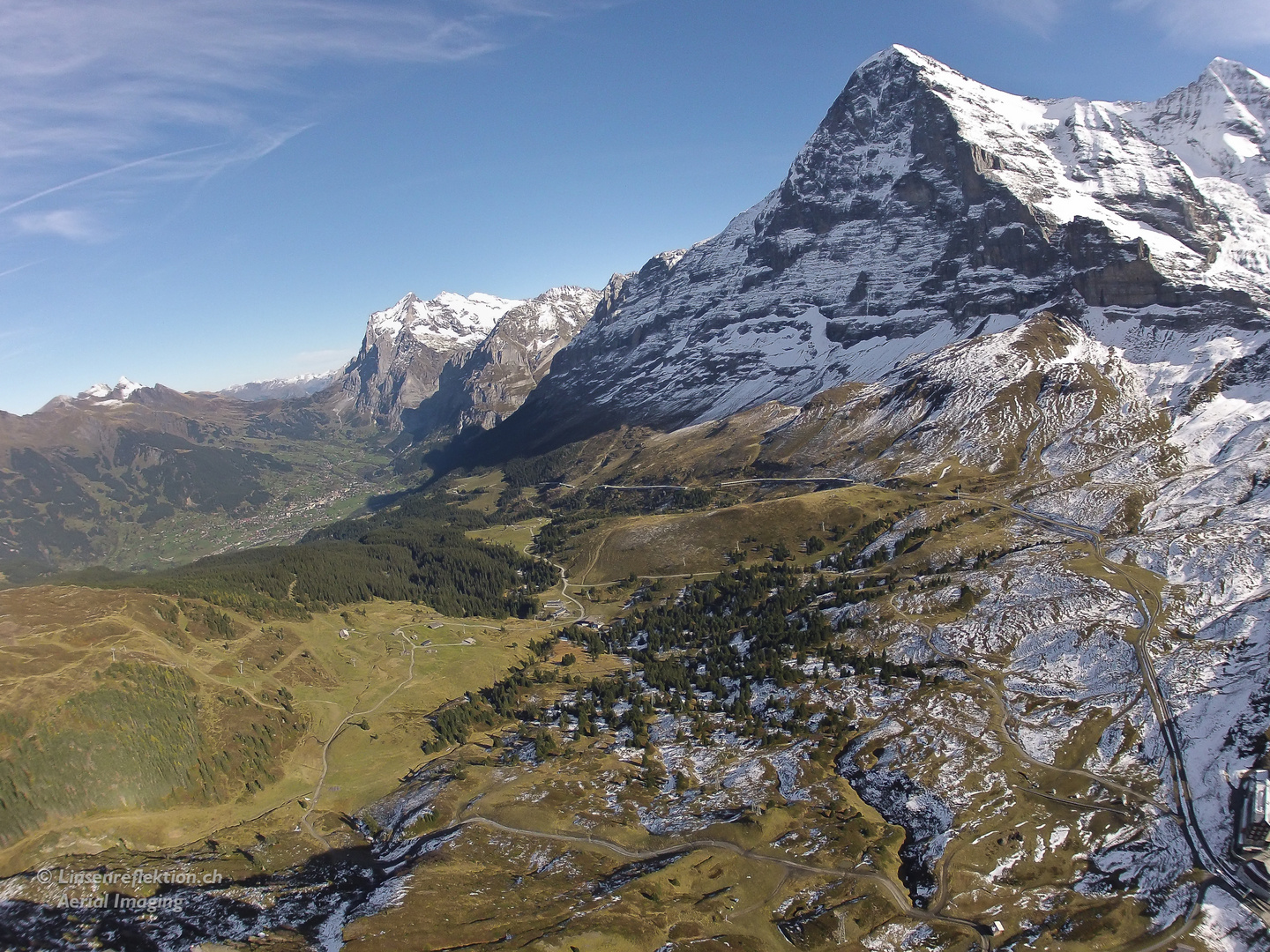 Blick Richtung Grindelwald und Eigernordwand