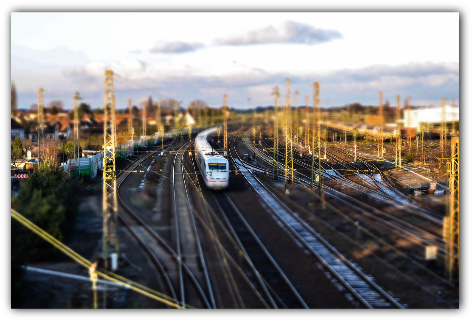 Blick richtung Güter/Bahnhof Celle