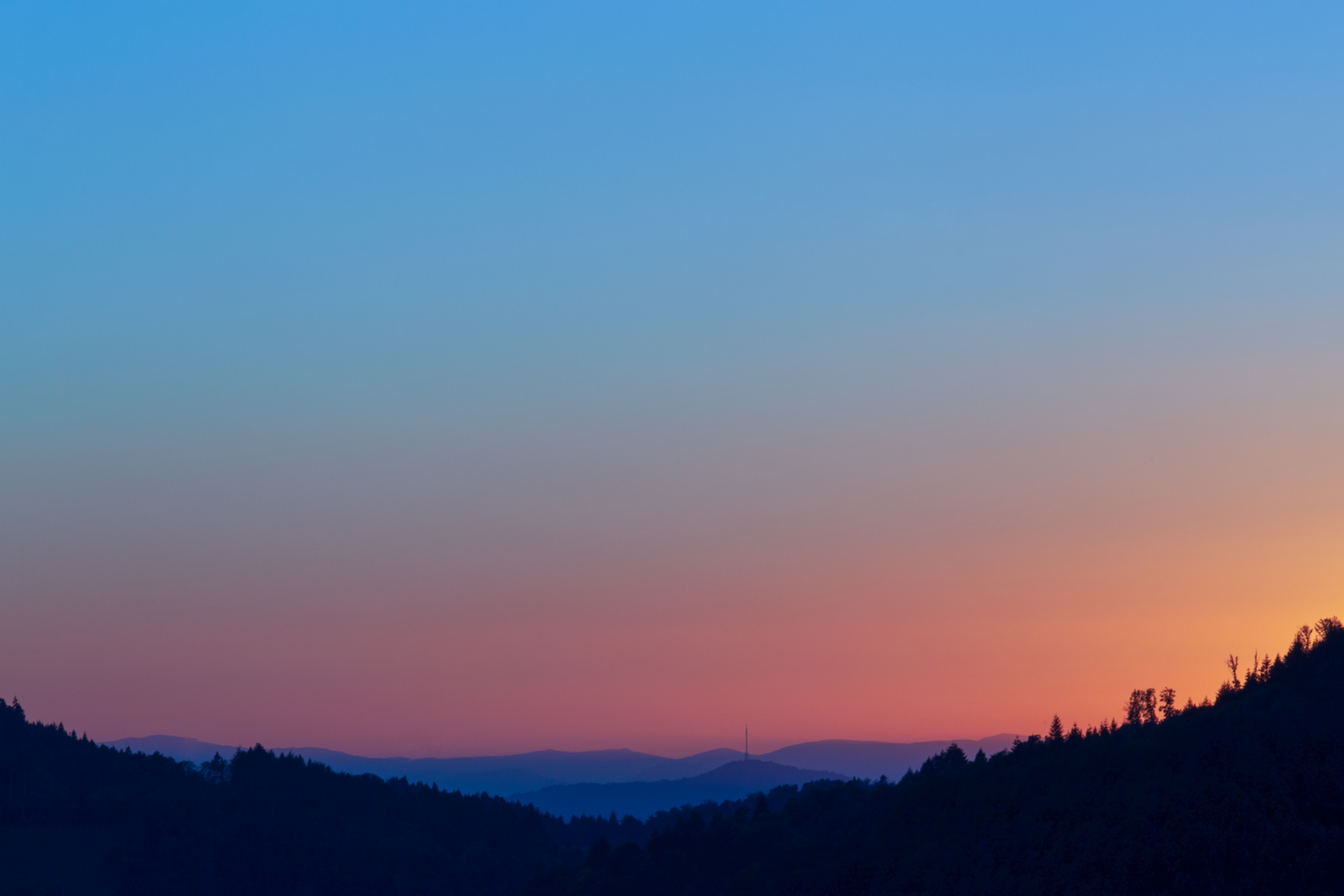 Blick Richtung Kaiserstuhl im Schwarzwald