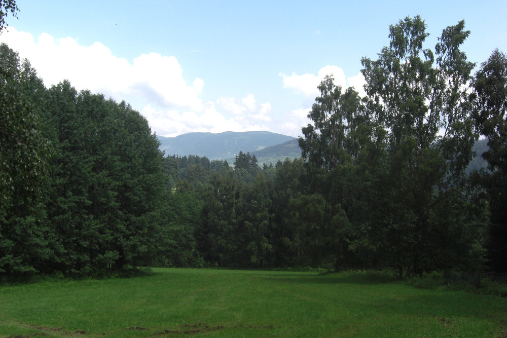 Blick Richtung Lysa Hora (Fuchsberg) im Riesengebirge