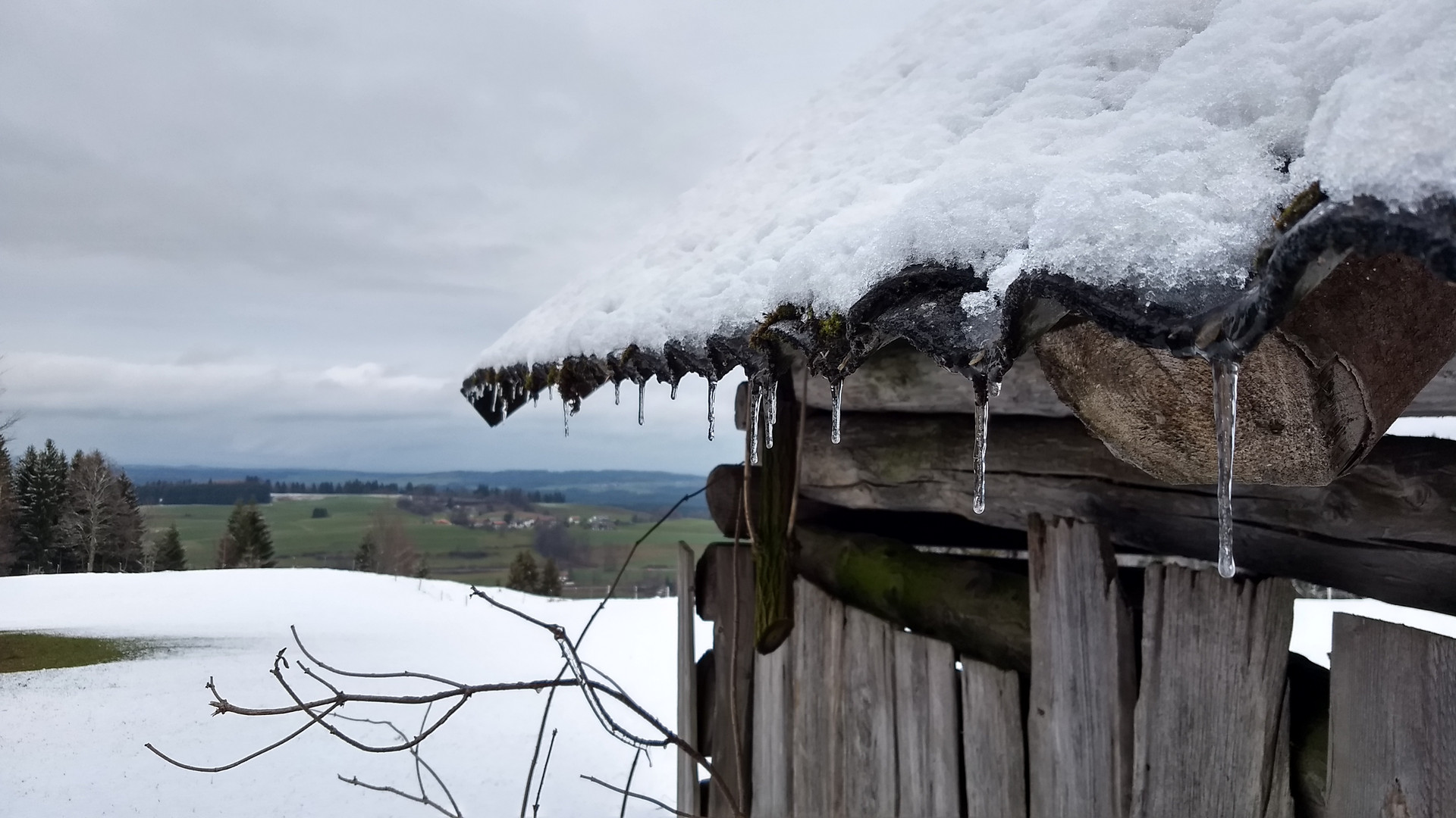 Blick Richtung Murnau - 25.12.2018