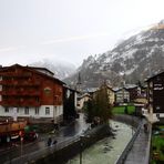 Blick Richtung Ortsmitte von Zermatt