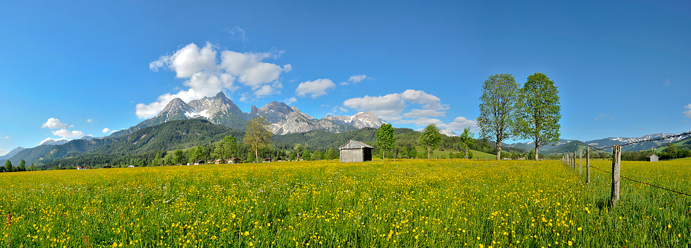 Blick Richtung Ramseiden und Steinernes Meer