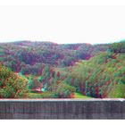 Blick Richtung Taubertal in 3D (Rot/Cyan)