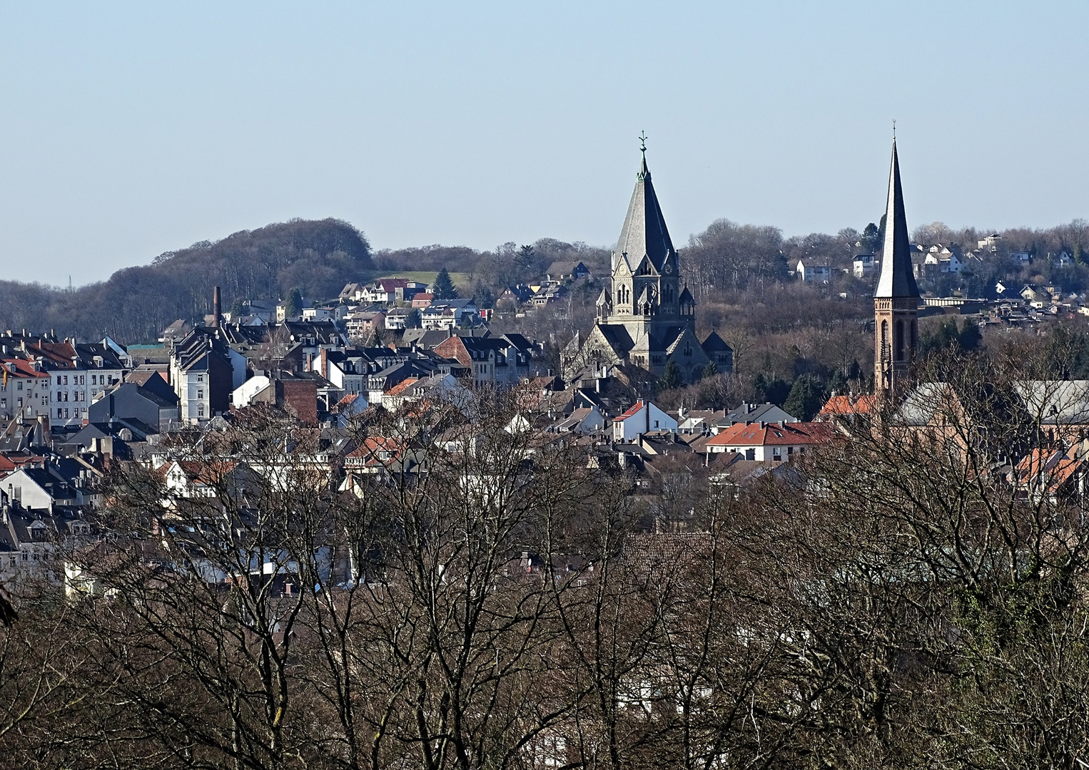 Blick Richtung Wuppertal-Elberfeld 