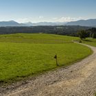 Blick Richtung Zugspitze von Dietramszell aus