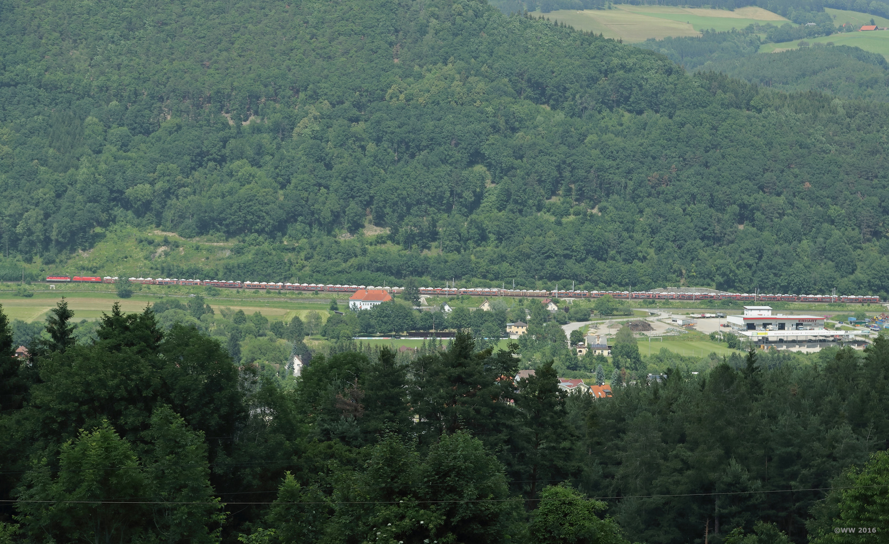 Blick runter nach Schlöglmühl...