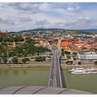 Blick runter vom "UFO" in Bratislava