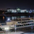 Blick Sächsische Staatsministerium bei Nacht