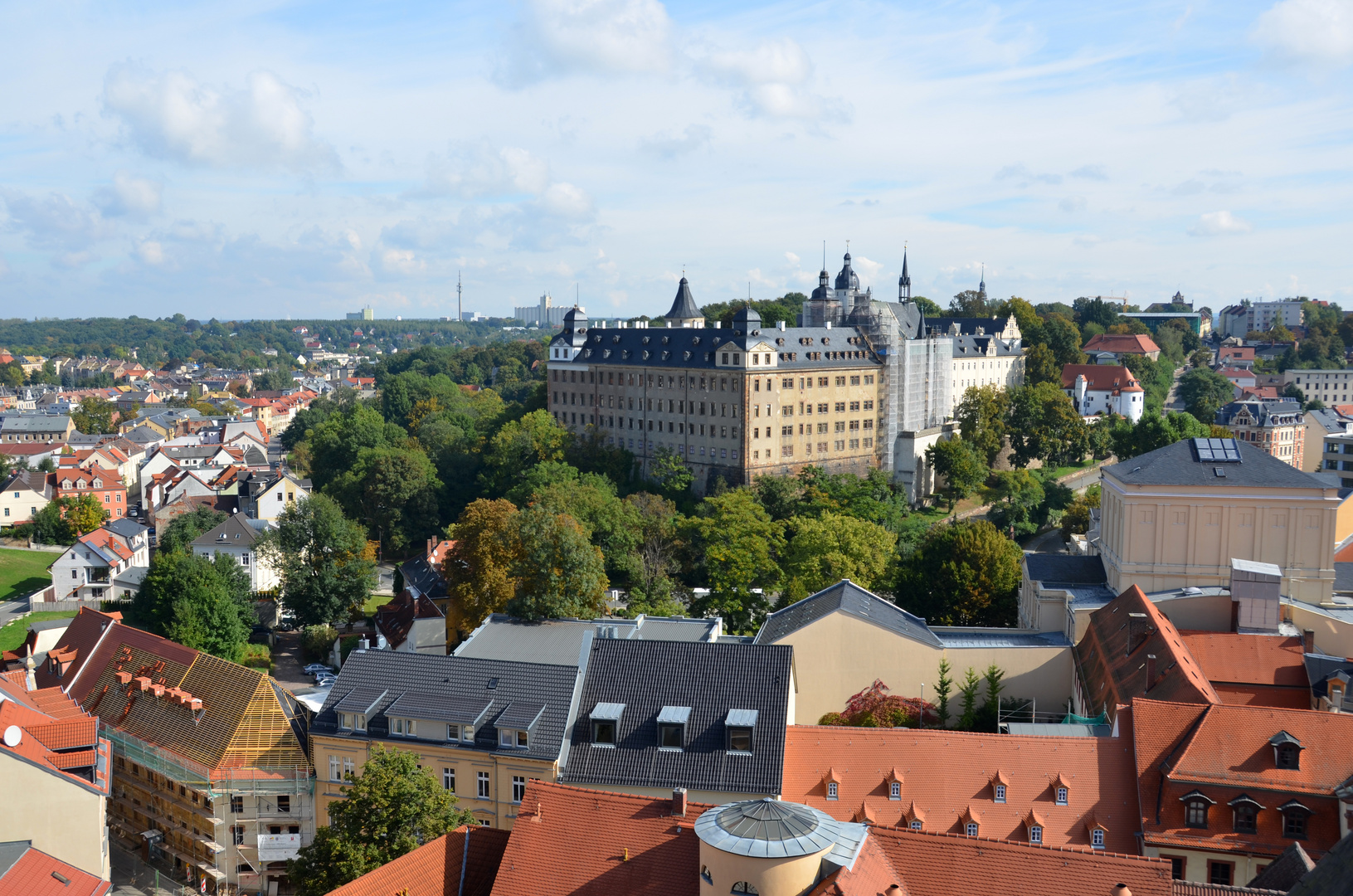 Blick über Altenburg / Thür. mit dem Schloss
