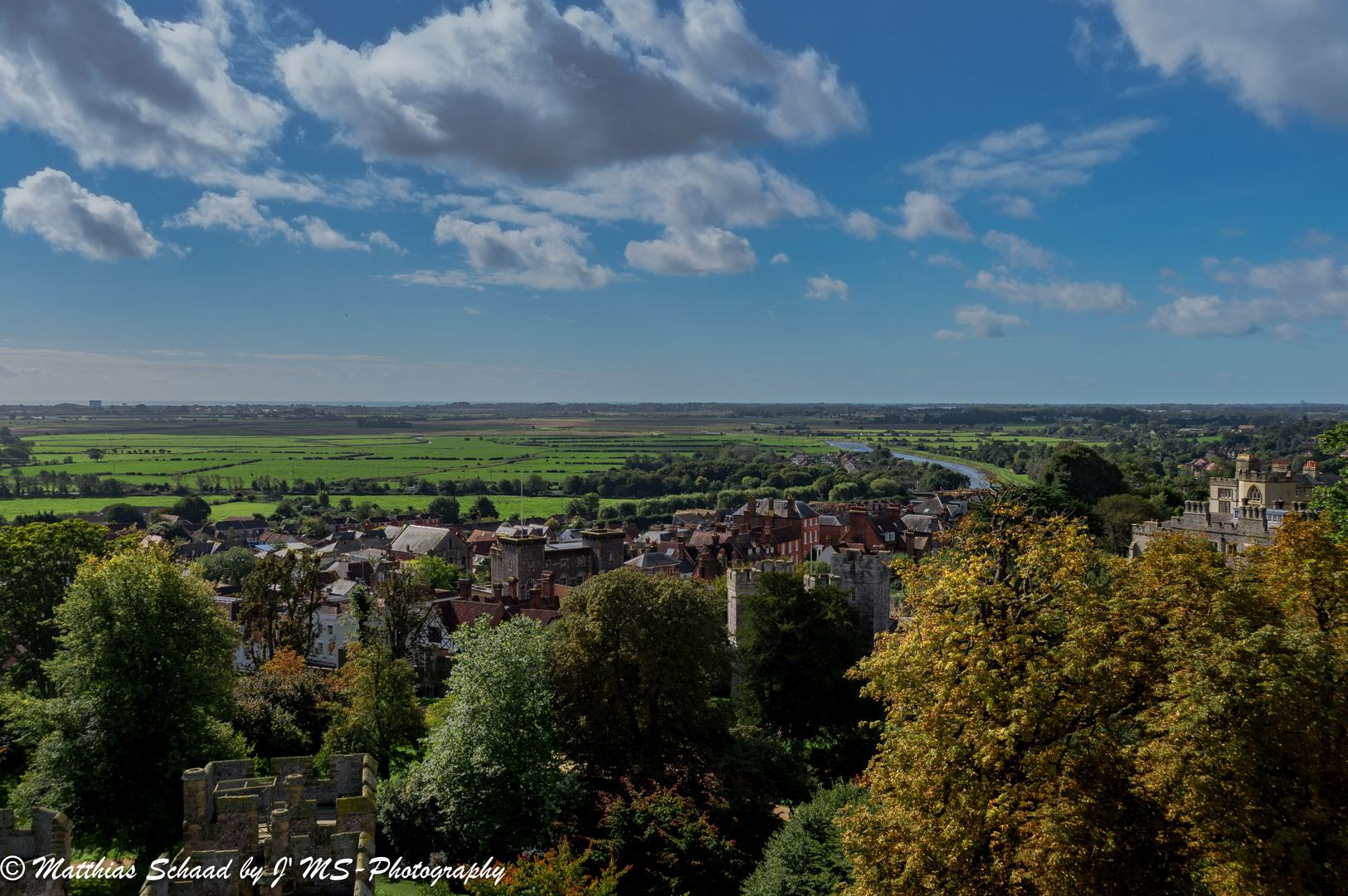 Blick über Arundel (West Sussex, UK)