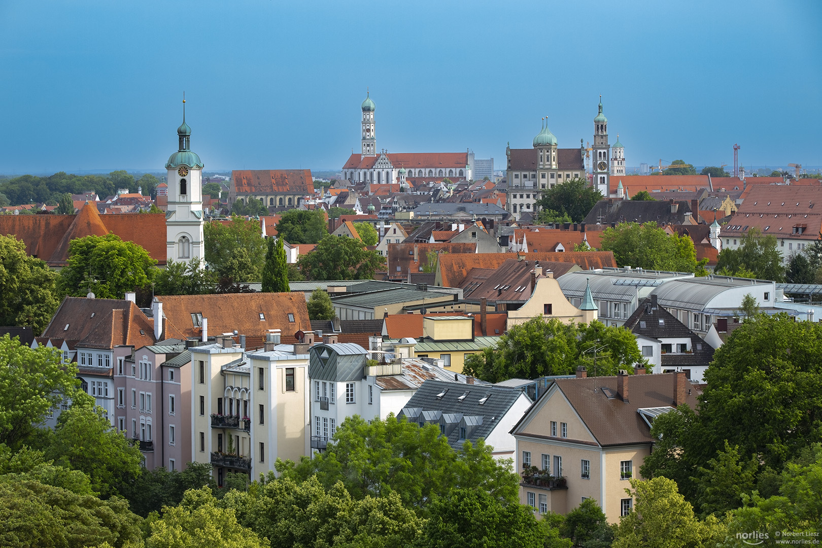 Blick über Augsburg