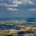 Blick über Augsburg nach München