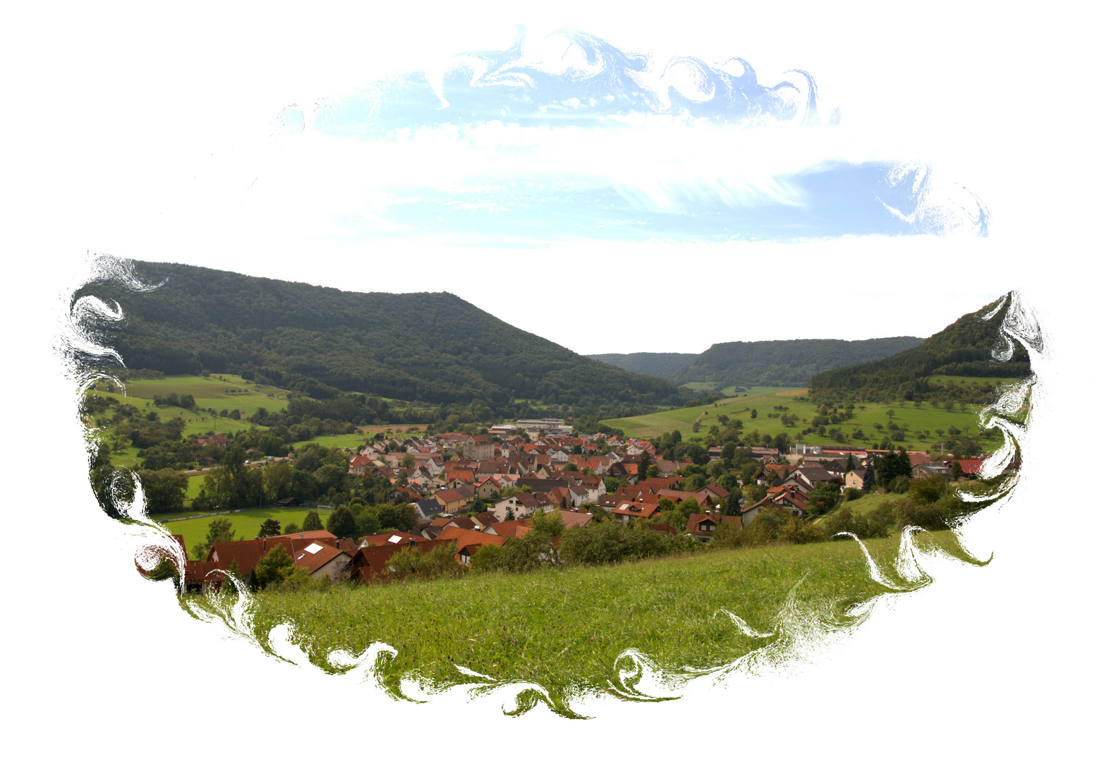 Blick über Bad Überkingen - Hausen