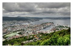 Blick über Bergen