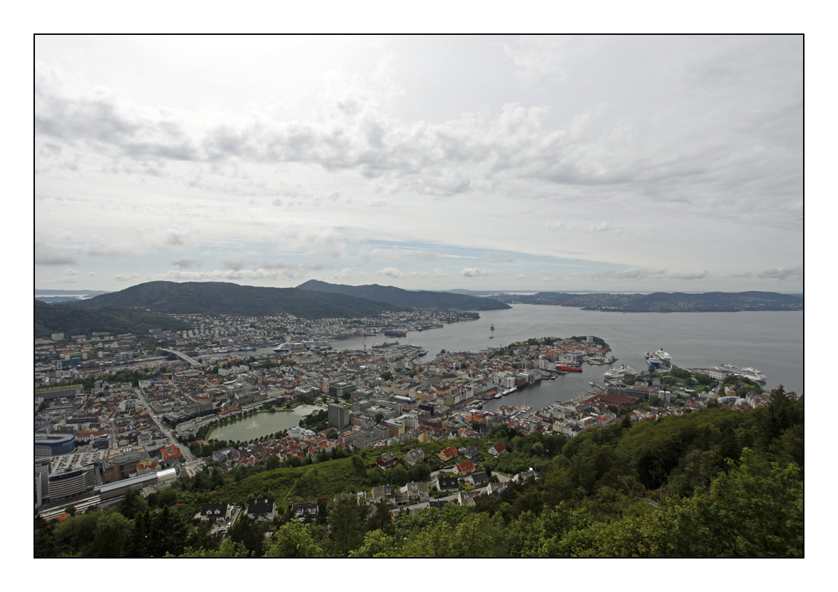 Blick über Bergen