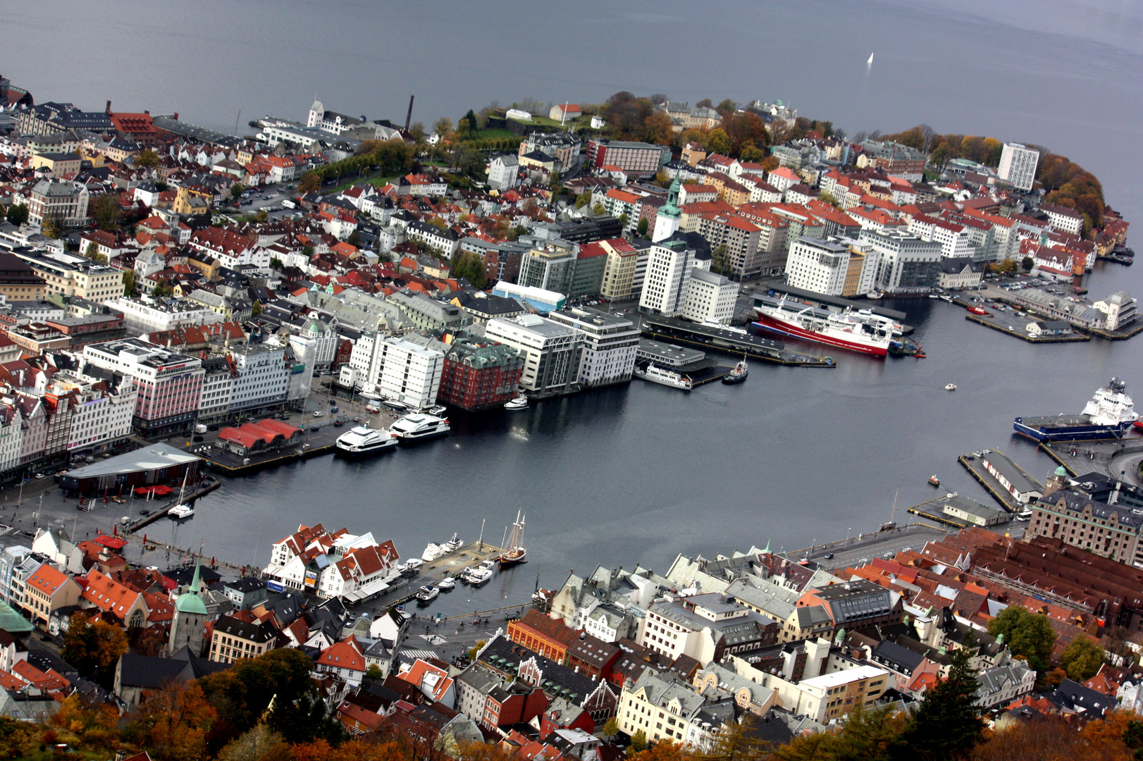 Blick über Bergen