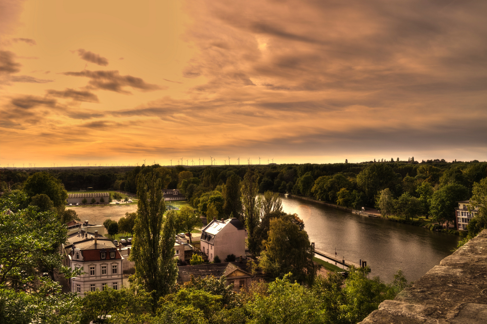 Blick über Bernburg