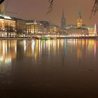 Blick über Binnenalster Dezember