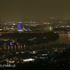 Blick über Bonn bei Nacht