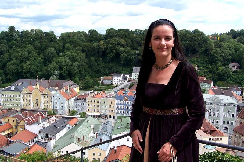 Blick über Burghausen Altstadt