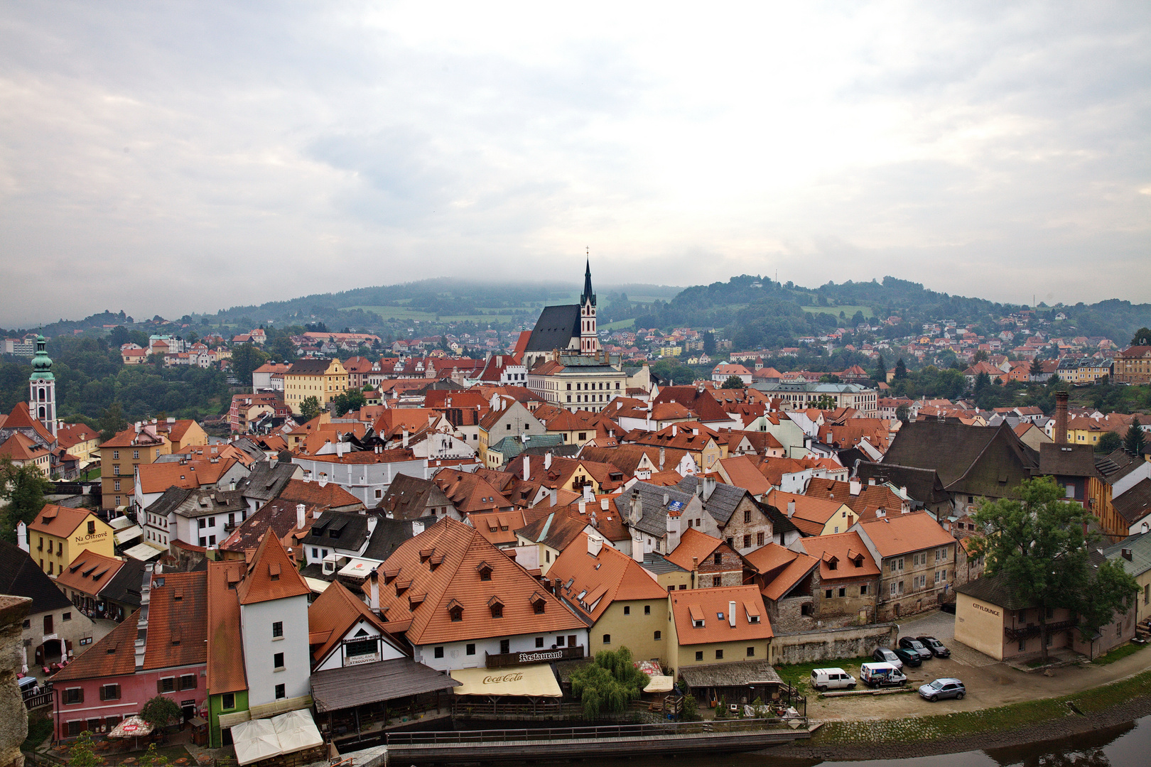 Blick über Cesky Krumlov - Südböhmen