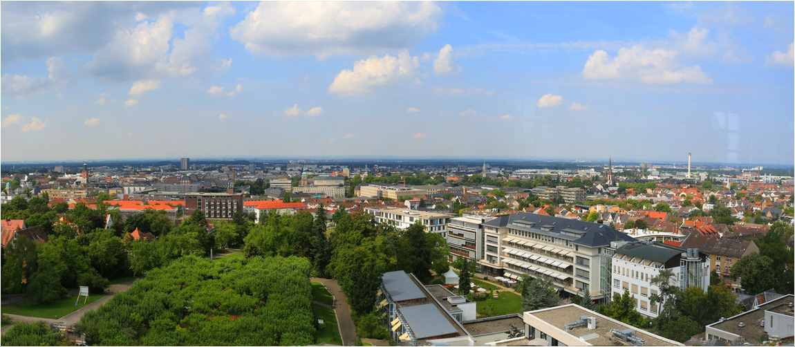 Blick über Darmstadt