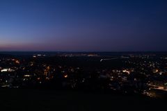 Blick über das abendliche Zabergäu