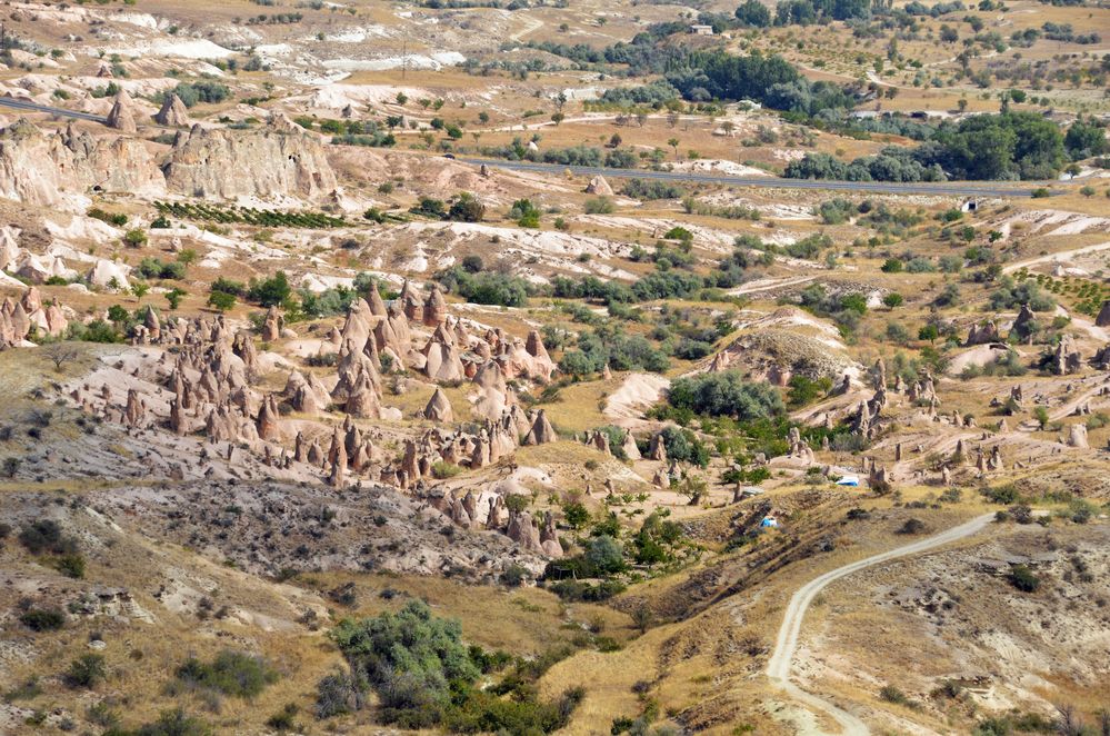 Blick über das Devrent-Tal in Kappadokien