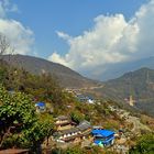 Blick über das Dorf Ghandruk am Rande des Annapurna Himal