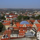 Blick über das Dresdner historische Zentrum  mit Schloß und Zwinger...