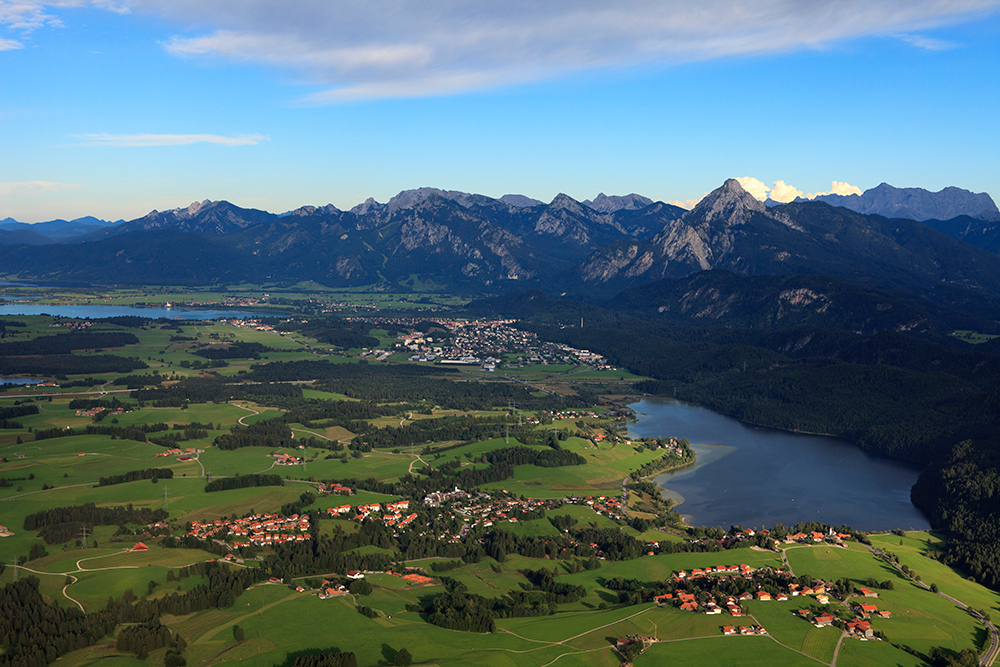 Blick über das Füssener Land