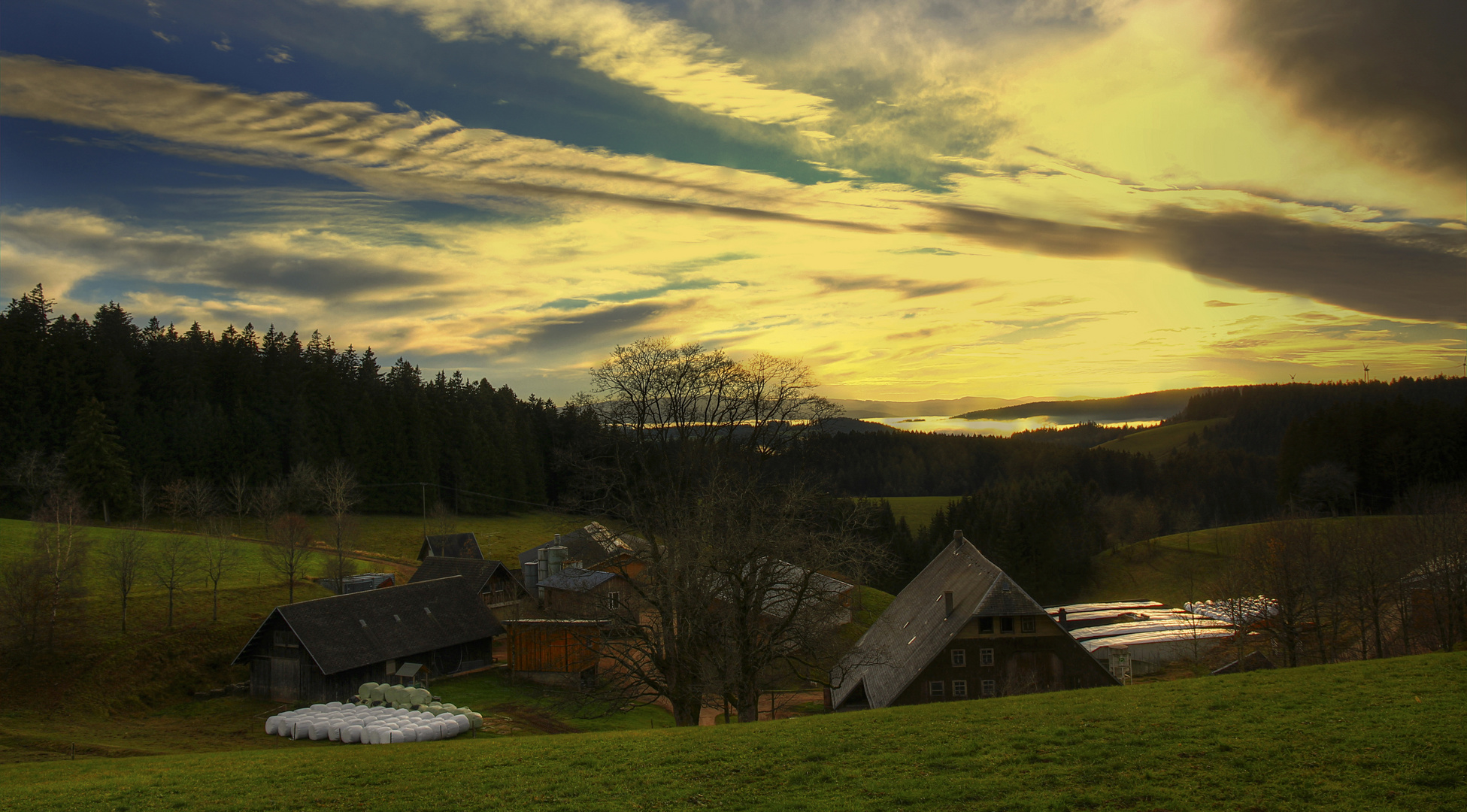 Blick über das Gehöft