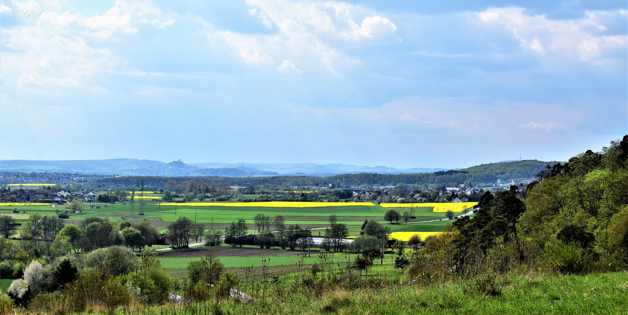 Blick über das Land.